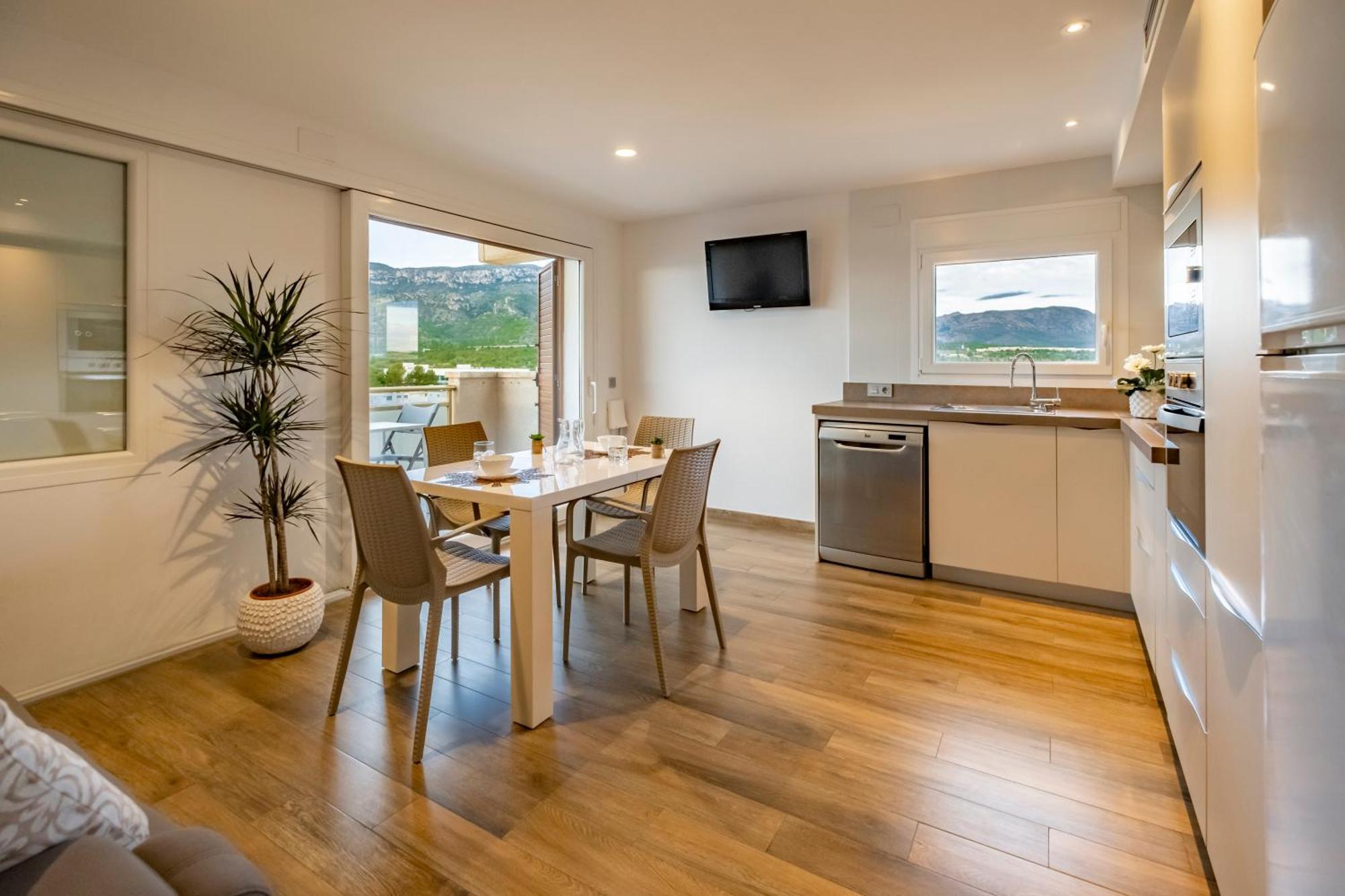Apartamento Con Terraza, Vistas Playa Y Montana Vandellòs i l’Hospitalet de l’Infant Exterior foto